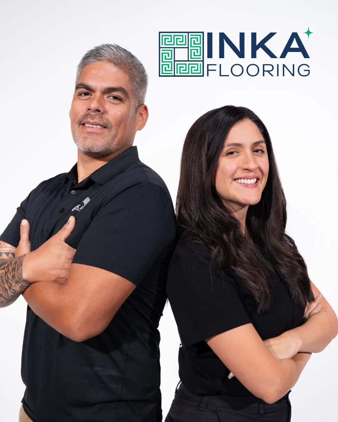 Eliana and Julio, owners of Inka Flooring