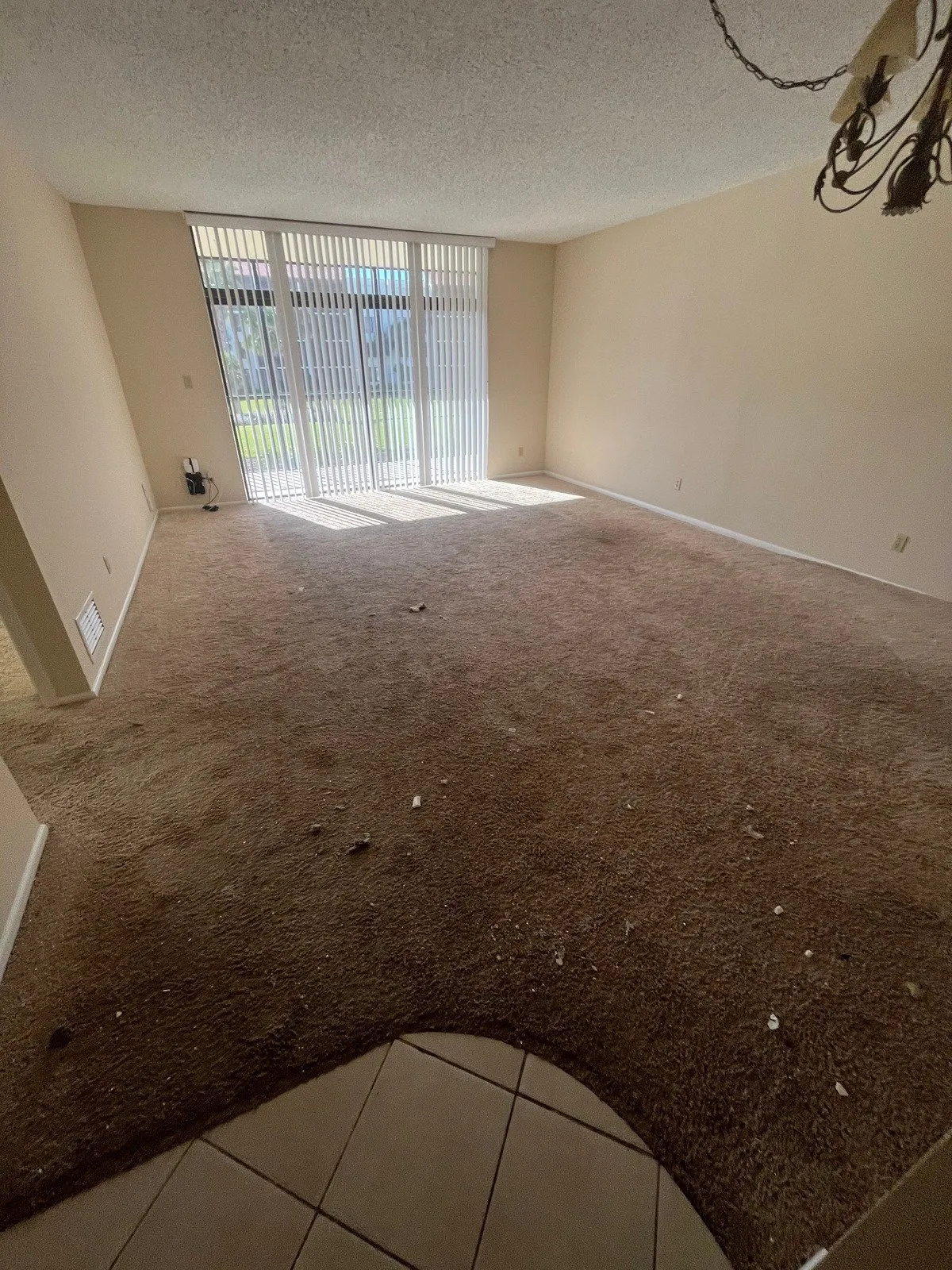 Before Rental Property Carpet Update